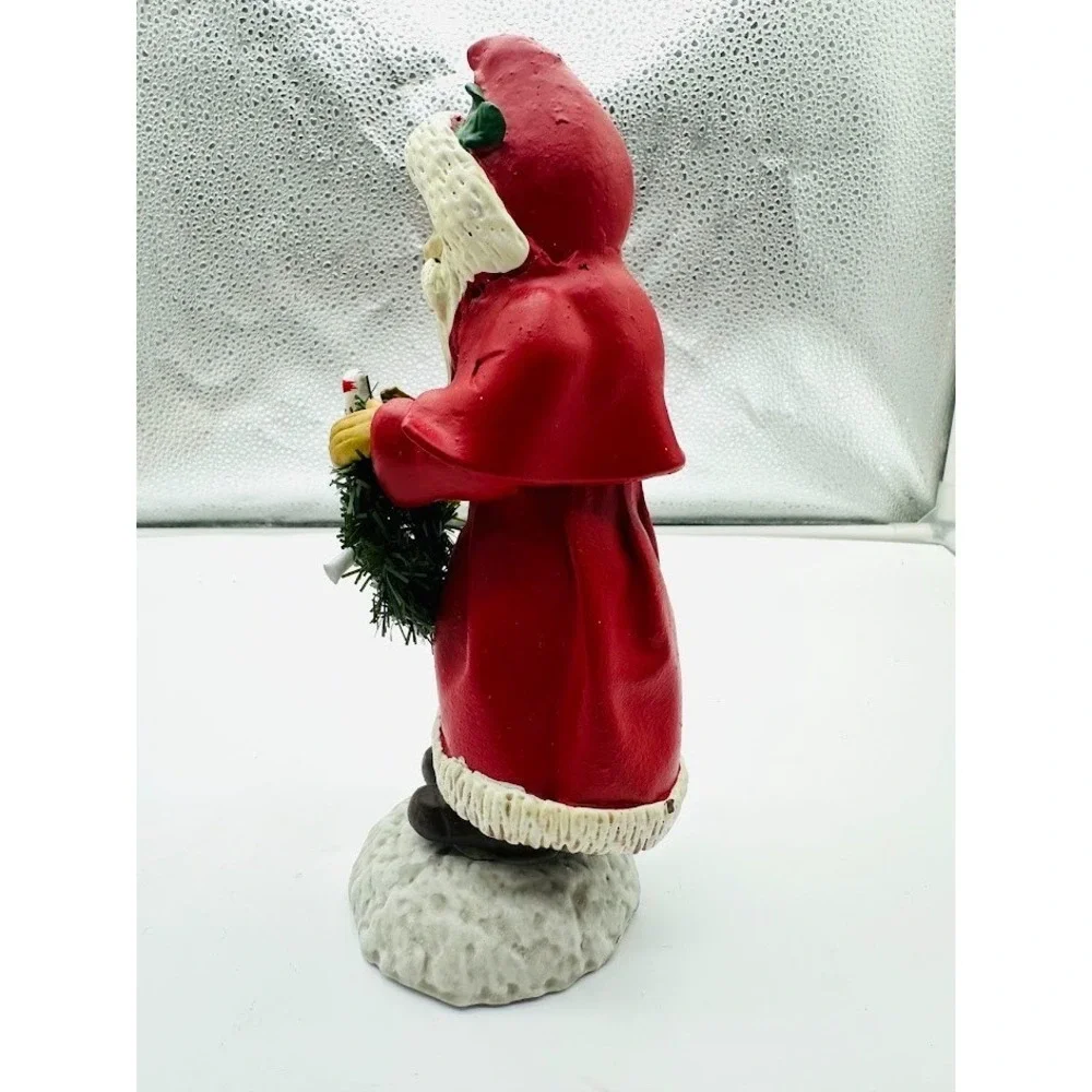 Vintage Santa Claus Resin Figurine Christmas Collectible Decor Rare‎